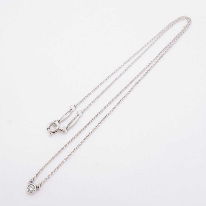Tiffany & Co Necklace By-the-yard 1PD Silver 925 Diamond Ladies