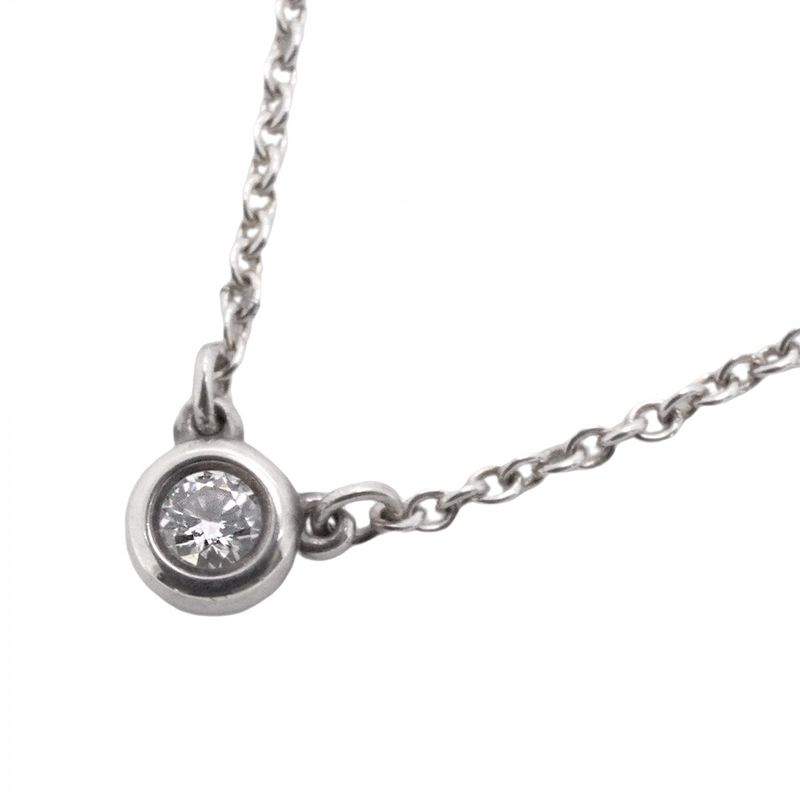 Tiffany & Co Necklace By-the-yard 1PD Silver 925 Diamond Ladies