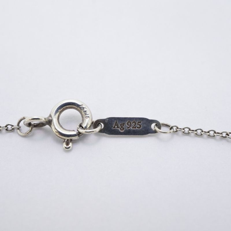 Tiffany & Co Necklace Return To Heart Silver 925 Blue Ladies