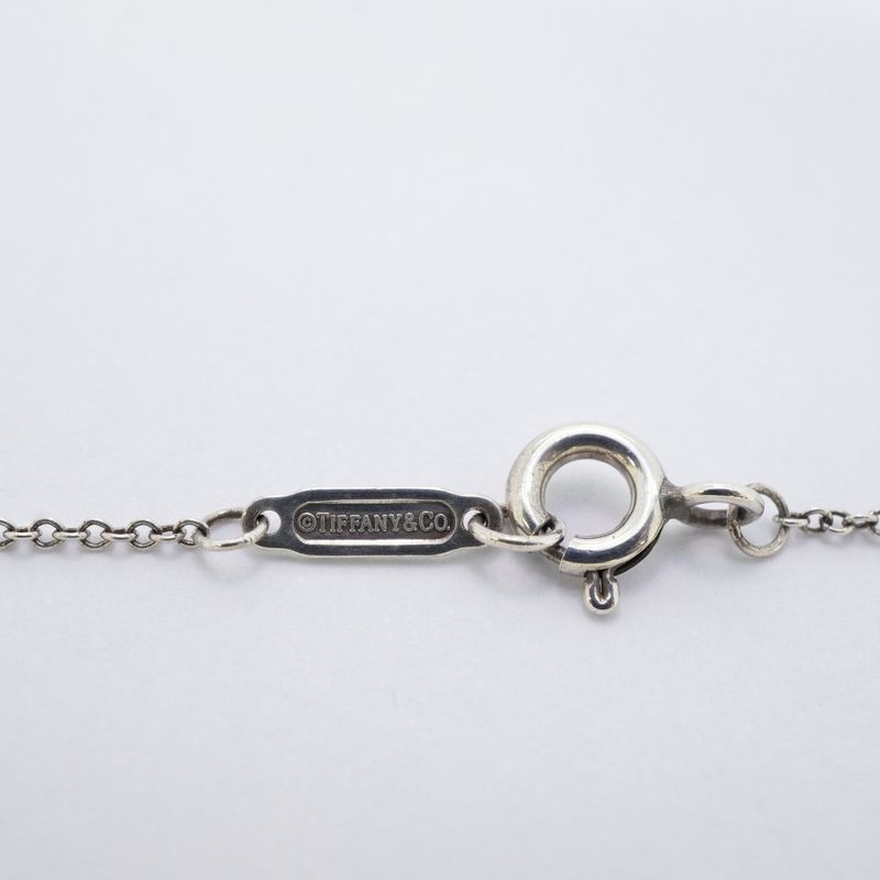 Tiffany & Co Necklace Return To Heart Silver 925 Blue Ladies