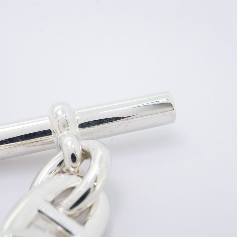 Hermes Bracelet Chaine D'ancre TGM 10 Frames Silver 925 Men Women Unisex