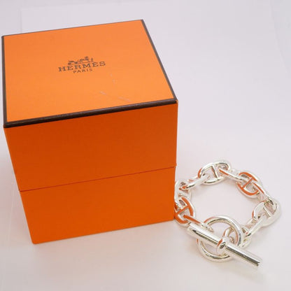 Hermes Bracelet Chaine D'ancre TGM 10 Frames Silver 925 Men Women Unisex