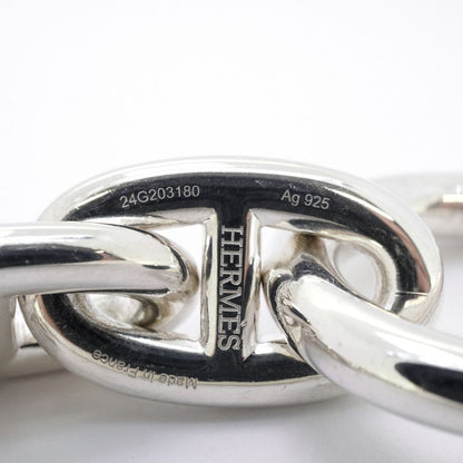 Hermes Bracelet Chaine D'ancre TGM 10 Frames Silver 925 Men Women Unisex