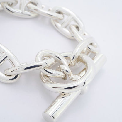 Hermes Bracelet Chaine D'ancre TGM 10 Frames Silver 925 Men Women Unisex