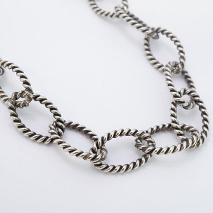 Tiffany & Co Necklace Twist/circle 925 Silver Men Women Unisex