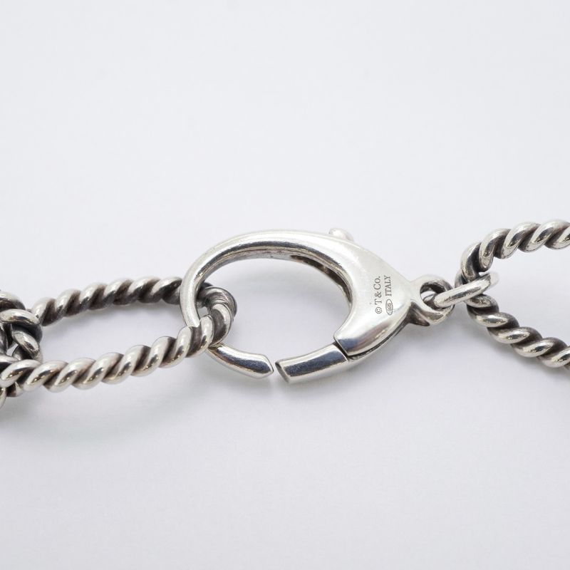 Tiffany & Co Necklace Twist/circle 925 Silver Men Women Unisex