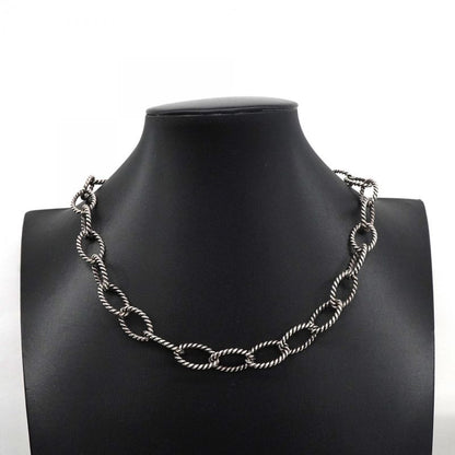 Tiffany & Co Necklace Twist/circle 925 Silver Men Women Unisex