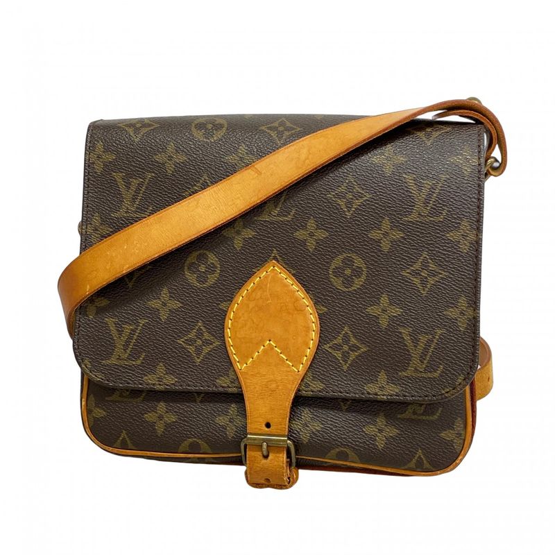 Louis Vuitton Shoulder Bag Monogram Cartesiere MM M51253 Brown Ladies