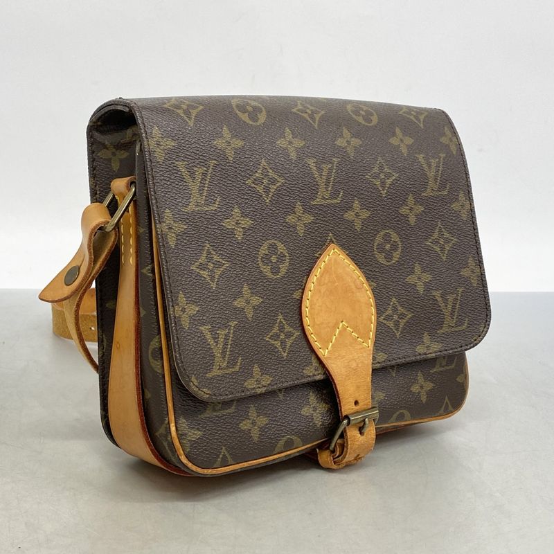 Louis Vuitton Shoulder Bag Monogram Cartesiere MM M51253 Brown Ladies