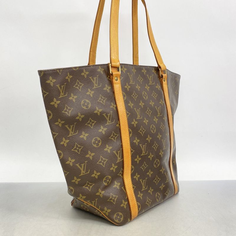 Louis Vuitton Tote Bag Monogram Sac Shopping M51109 Brown Ladies
