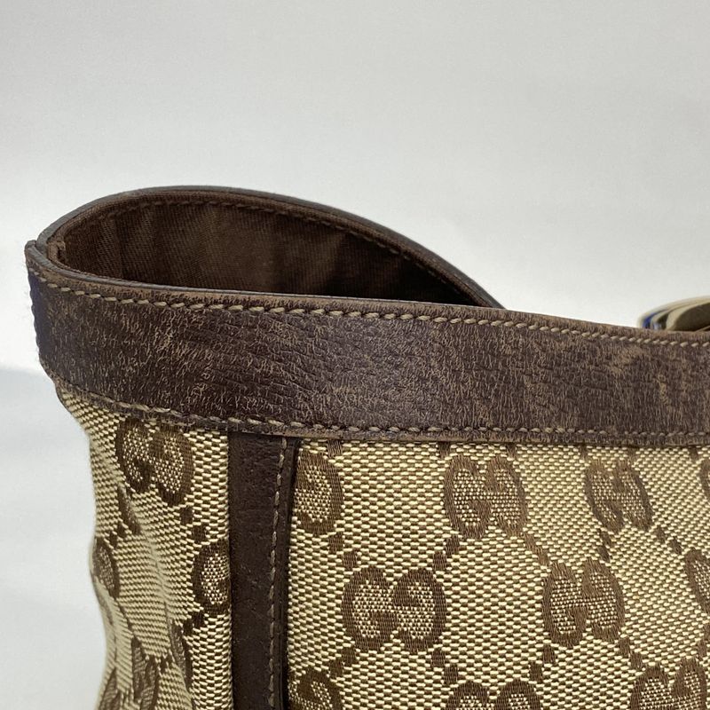 Gucci Tote Bag GG Canvas/abby 141472 Canvas Brown Chien Pan Gold Hardware