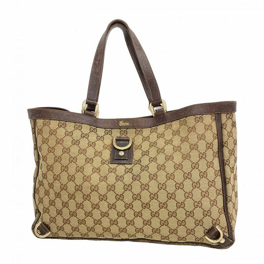Gucci Tote Bag GG Canvas/abby 141472 Canvas Brown Chien Pan Gold Hardware