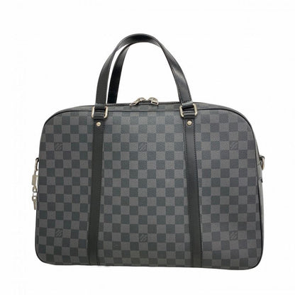 Louis Vuitton Briefcase Damier Graphite Yon N48118 Black Men's