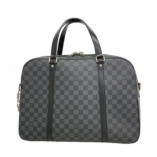 Louis Vuitton Briefcase Damier Graphite Yon N48118 Black Men's
