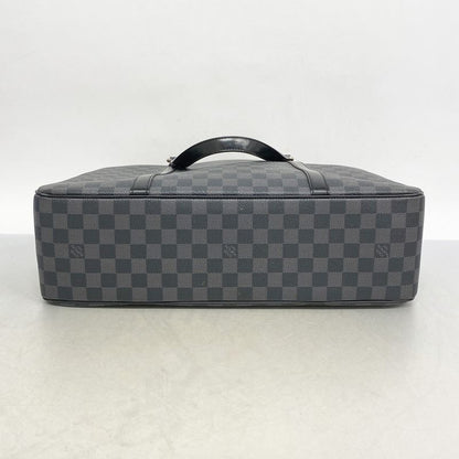 Louis Vuitton Briefcase Damier Graphite Yon N48118 Black Men's