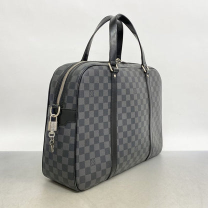Louis Vuitton Briefcase Damier Graphite Yon N48118 Black Men's