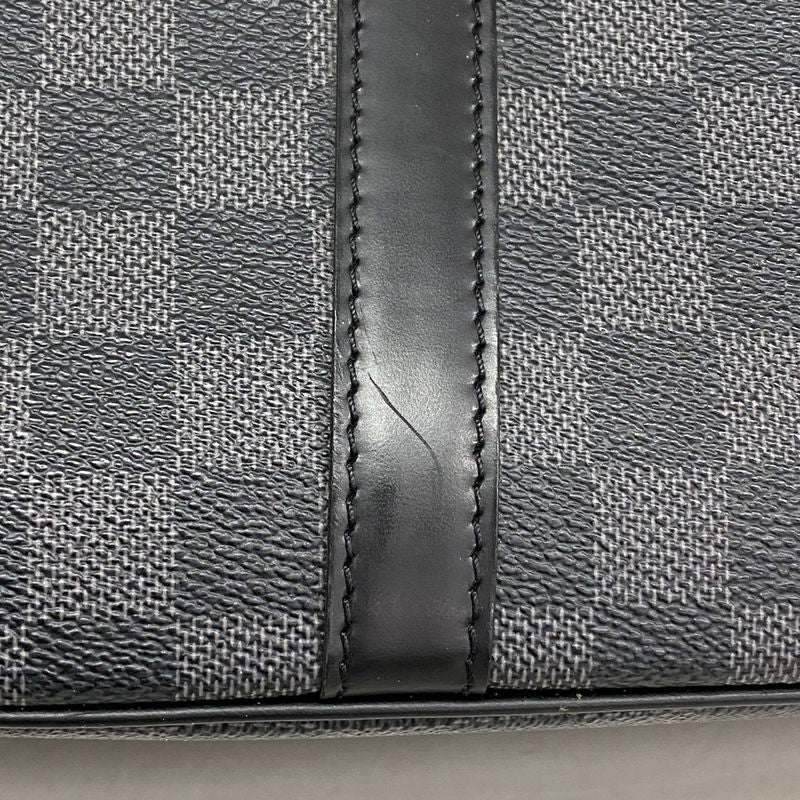 Louis Vuitton Briefcase Damier Graphite Yon N48118 Black Men's