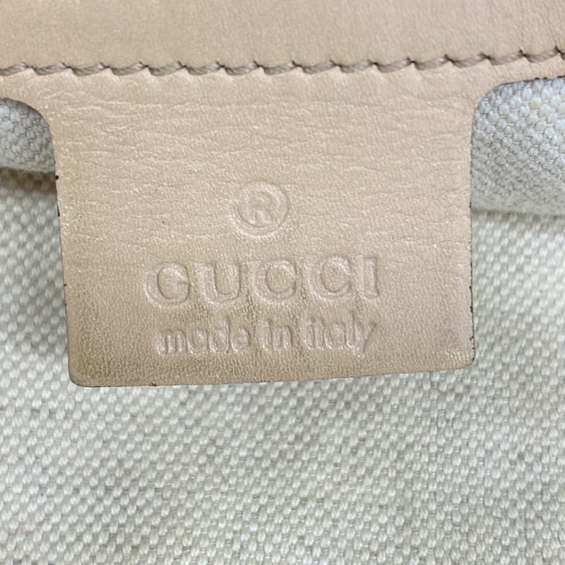 Gucci Tote Bag GG Canvas Lovely 257071 Canvas Brown Pink Gold Hardware Women's