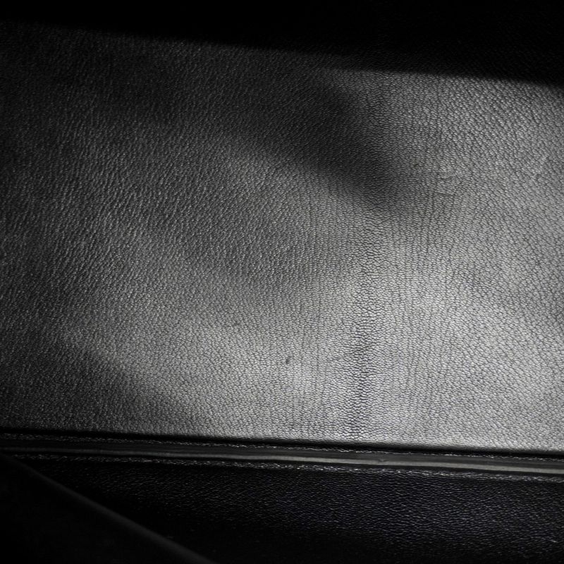 Hermes Handbag Haut À Courroies HAC 40 Togo Black Silver Hardware W Engraved