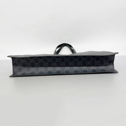 Gucci Tote Bag GG Supreme/sherry Line 495559 PVC Gray Silver Hardware 2way Bag