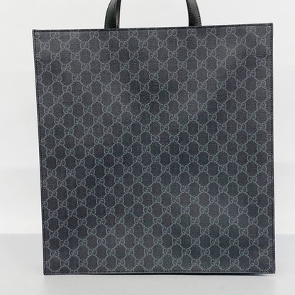 Gucci Tote Bag GG Supreme/sherry Line 495559 PVC Gray Silver Hardware 2way Bag
