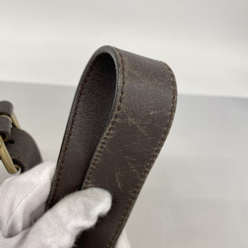 Gucci Shoulder Bag GG Canvas 388930 Canvas Brown Gold Hardware Women