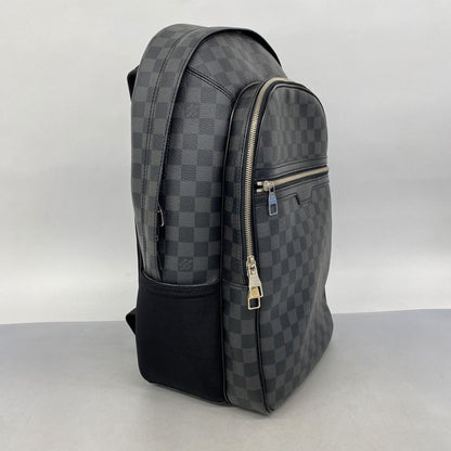 Louis Vuitton Backpack Daypack Damier Graphite Mikael N58024 Black Men's