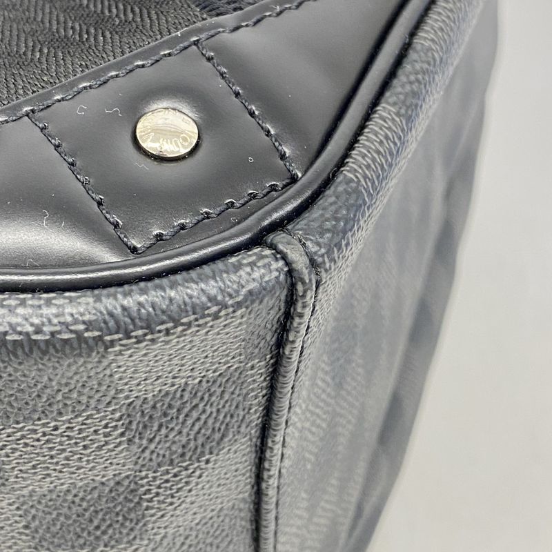 Louis Vuitton Backpack Daypack Damier Graphite Mikael N58024 Black Men's