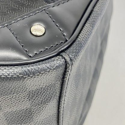 Louis Vuitton Backpack Daypack Damier Graphite Mikael N58024 Black Men's