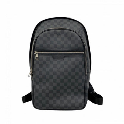 Louis Vuitton Backpack Daypack Damier Graphite Mikael N58024 Black Men's