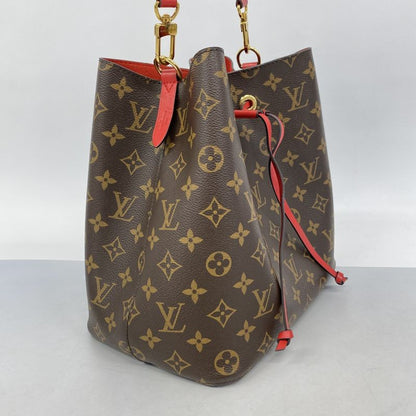 Louis Vuitton Shoulder Bag Monogram Neo-noé MM M44021 Brown Coquelicot Ladies
