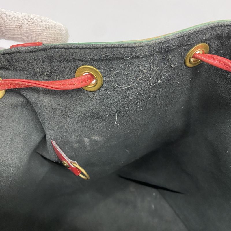 Louis Vuitton Shoulder Bag Epi Petite Noe M44147 Borneo Green Castilian Red