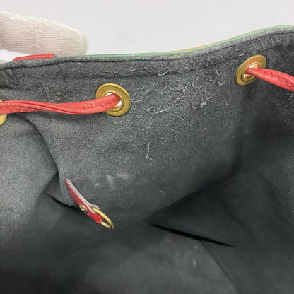 Louis Vuitton Shoulder Bag Epi Petite Noe M44147 Borneo Green Castilian Red