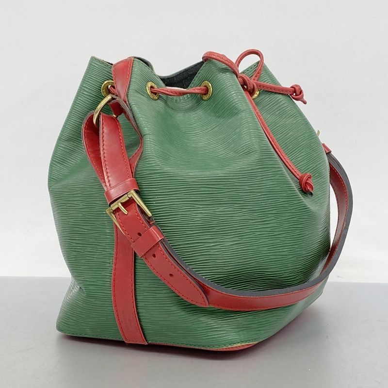 Louis Vuitton Shoulder Bag Epi Petite Noe M44147 Borneo Green Castilian Red