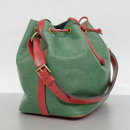 Louis Vuitton Shoulder Bag Epi Petite Noe M44147 Borneo Green Castilian Red