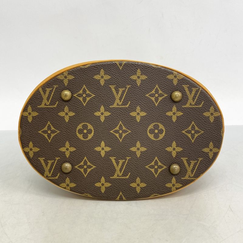 Louis Vuitton Tote Bag Monogram Bucket PM M42238 Brown Ladies