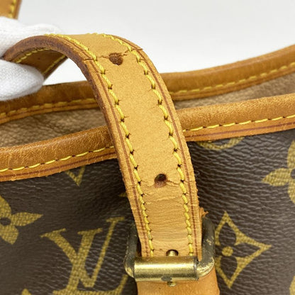 Louis Vuitton Tote Bag Monogram Bucket PM M42238 Brown Ladies
