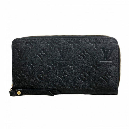 Louis Vuitton Long Wallet Monogram-empreinte Zippy Wallet M61864 Noir Ladies
