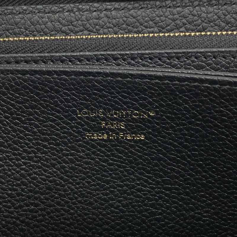 Louis Vuitton Long Wallet Monogram-empreinte Zippy Wallet M61864 Noir Ladies