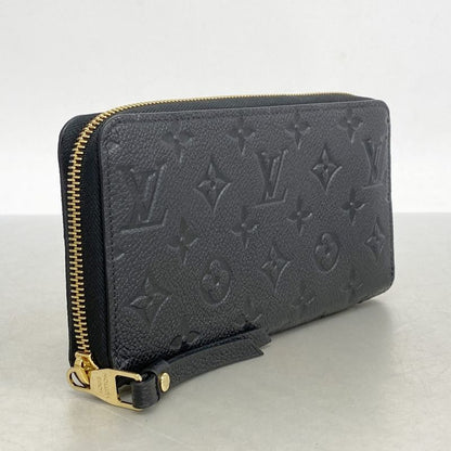 Louis Vuitton Long Wallet Monogram-empreinte Zippy Wallet M61864 Noir Ladies