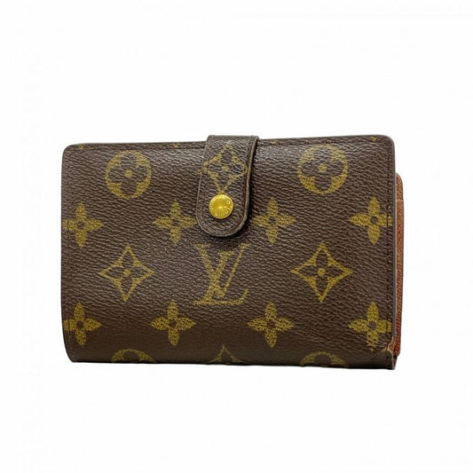 Louis Vuitton Wallet Monogram Porte Monnaie Viennois M61663 Brown Ladies