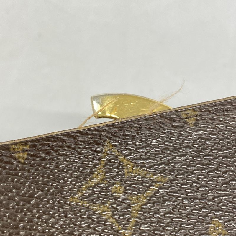 Louis Vuitton Wallet Monogram Porte Monnaie Viennois M61663 Brown Ladies