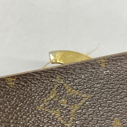 Louis Vuitton Wallet Monogram Porte Monnaie Viennois M61663 Brown Ladies