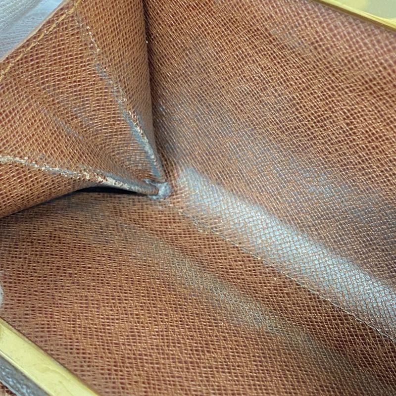 Louis Vuitton Wallet Monogram Porte Monnaie Viennois M61663 Brown Ladies