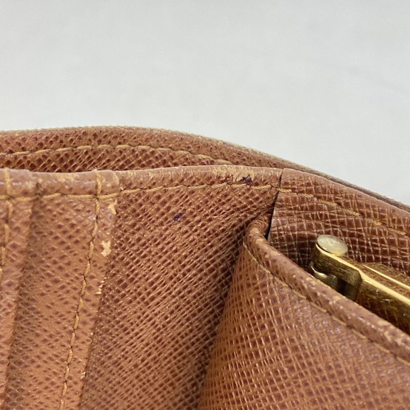 Louis Vuitton Wallet Monogram Porte Monnaie Viennois M61663 Brown Ladies