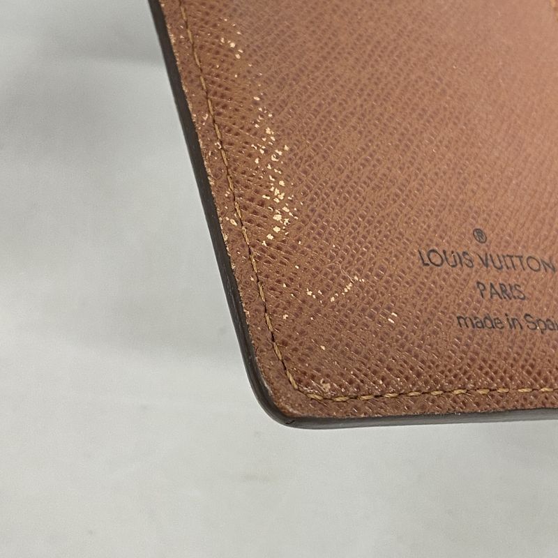 Louis Vuitton Wallet Monogram Porte Monnaie Viennois M61663 Brown Ladies