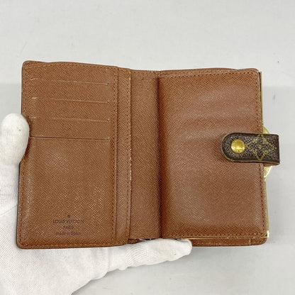 Louis Vuitton Wallet Monogram Porte Monnaie Viennois M61663 Brown Ladies