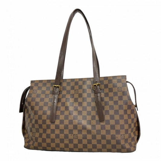 Louis Vuitton Damier Chelsea N51119 Ebene Womens Shoulder Bag