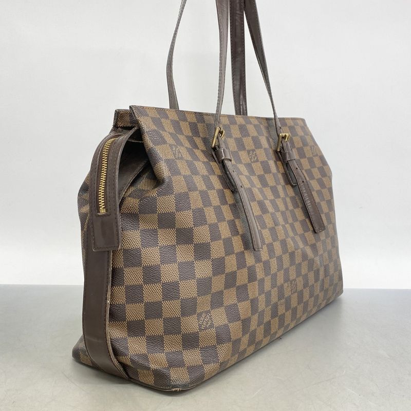Louis Vuitton Damier Chelsea N51119 Ebene Womens Shoulder Bag