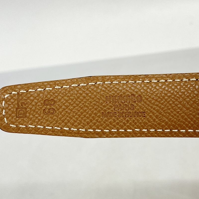 Hermes Belt Constance Belt Box Calf Courchevel Black Gold Hardware □D Engraved